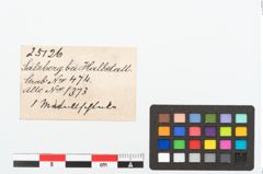 Etikett zu Schlacke (NHMW-PRAE-025126)